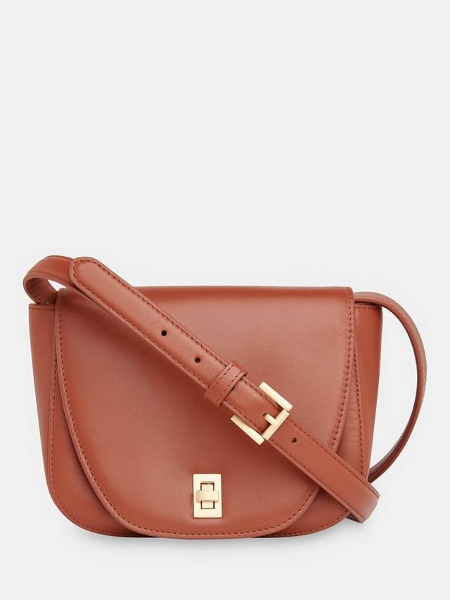 Кожаная сумка Carlota с поворотным замком Whistles, Brown
Кожаная сумка Carlota с поворотным замком Whistles, Brown