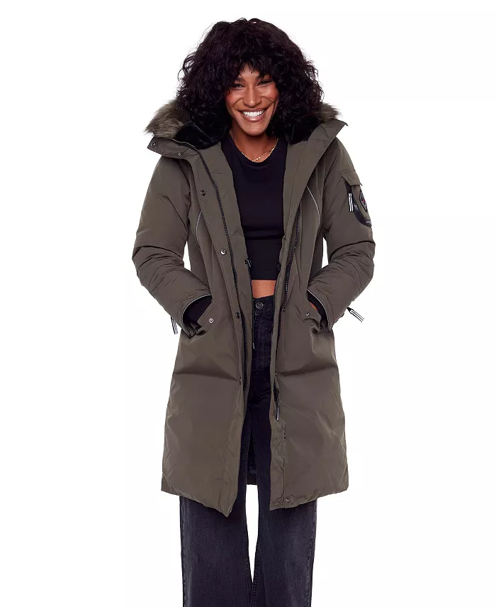 Женская куртка Laurentian | Длинная зимняя парка с искусственным мехом на капюшоне Alpine North, зеленый
Женская куртка Laurentian | Длинная зимняя парка с искусственным мехом на капюшоне Alpine North, зеленый