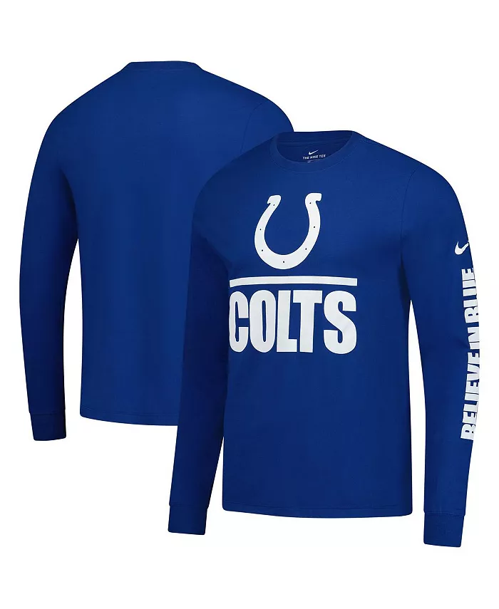 Мужская футболка с длинным рукавом Royal Indianapolis Colts Split Local Nike
Мужская футболка с длинным рукавом Royal Indianapolis Colts Split Local Nike