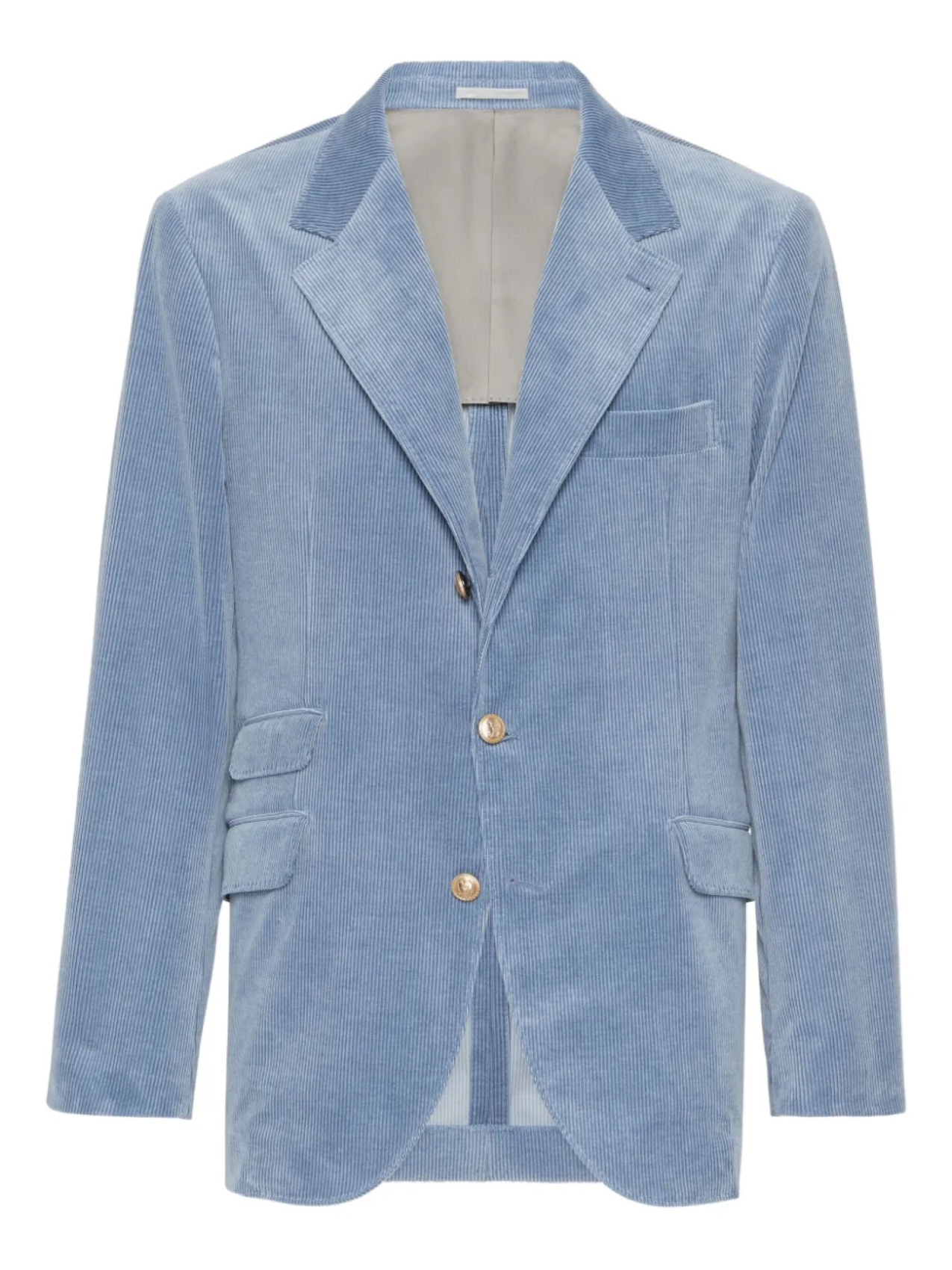 Brunello Cucinelli однобортный вельветовый пиджак, синий
Brunello Cucinelli однобортный вельветовый пиджак, синий