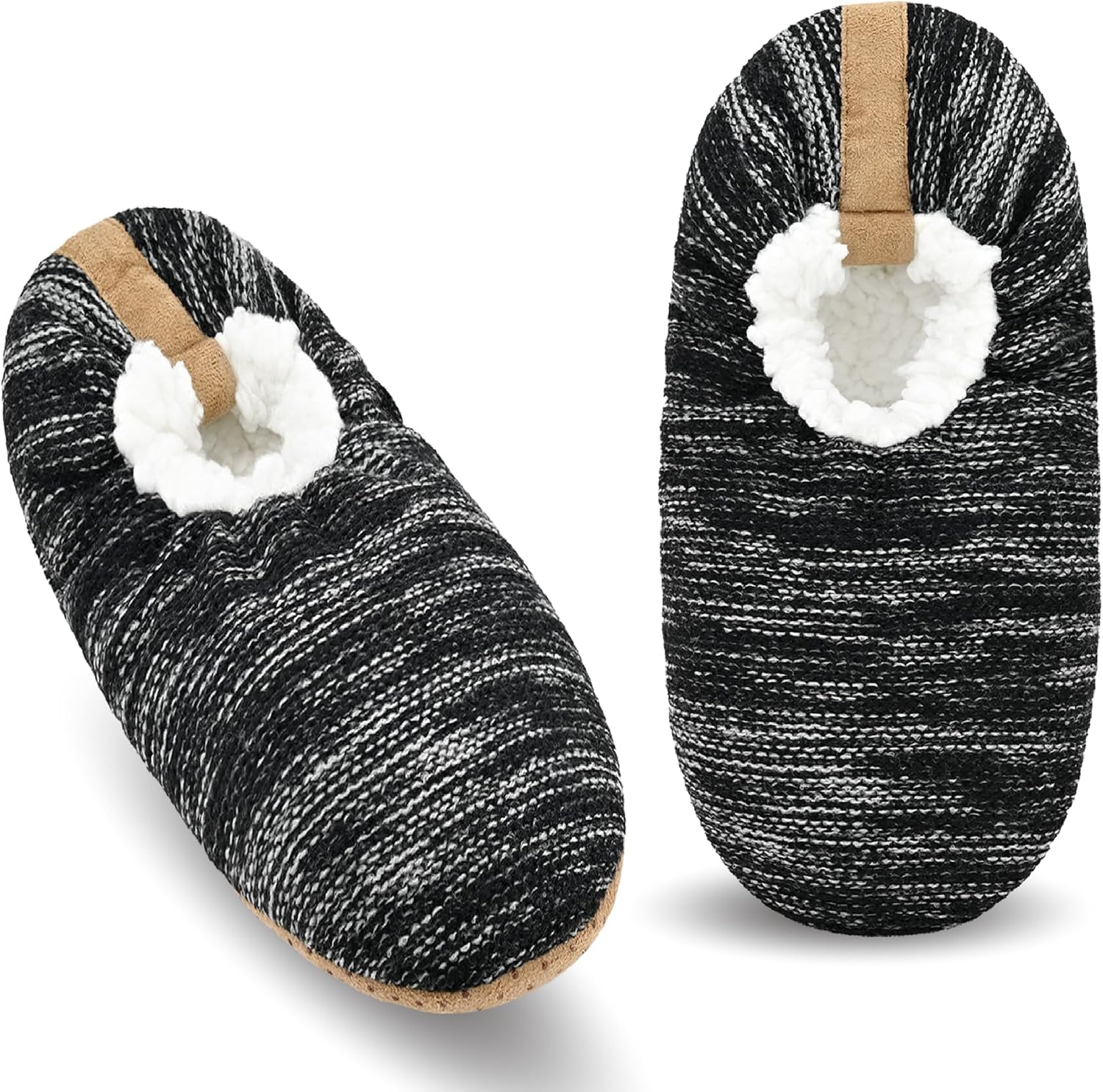 Мужские носки-тапочки Keyela с противоскользящей подошвой, теплые тапочки-носочки с захватами для мужчин, пушистые домашние тапочки, черный
Мужские носки-тапочки Keyela с противоскользящей подошвой, теплые тапочки-носочки с захватами для мужчин, пушистые домашние тапочки, черный