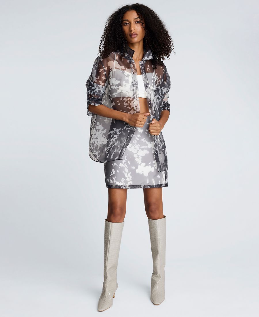 Женская мини-юбка из органзы с принтом Kenneth Cole, Gray black
Женская мини-юбка из органзы с принтом Kenneth Cole, Gray black