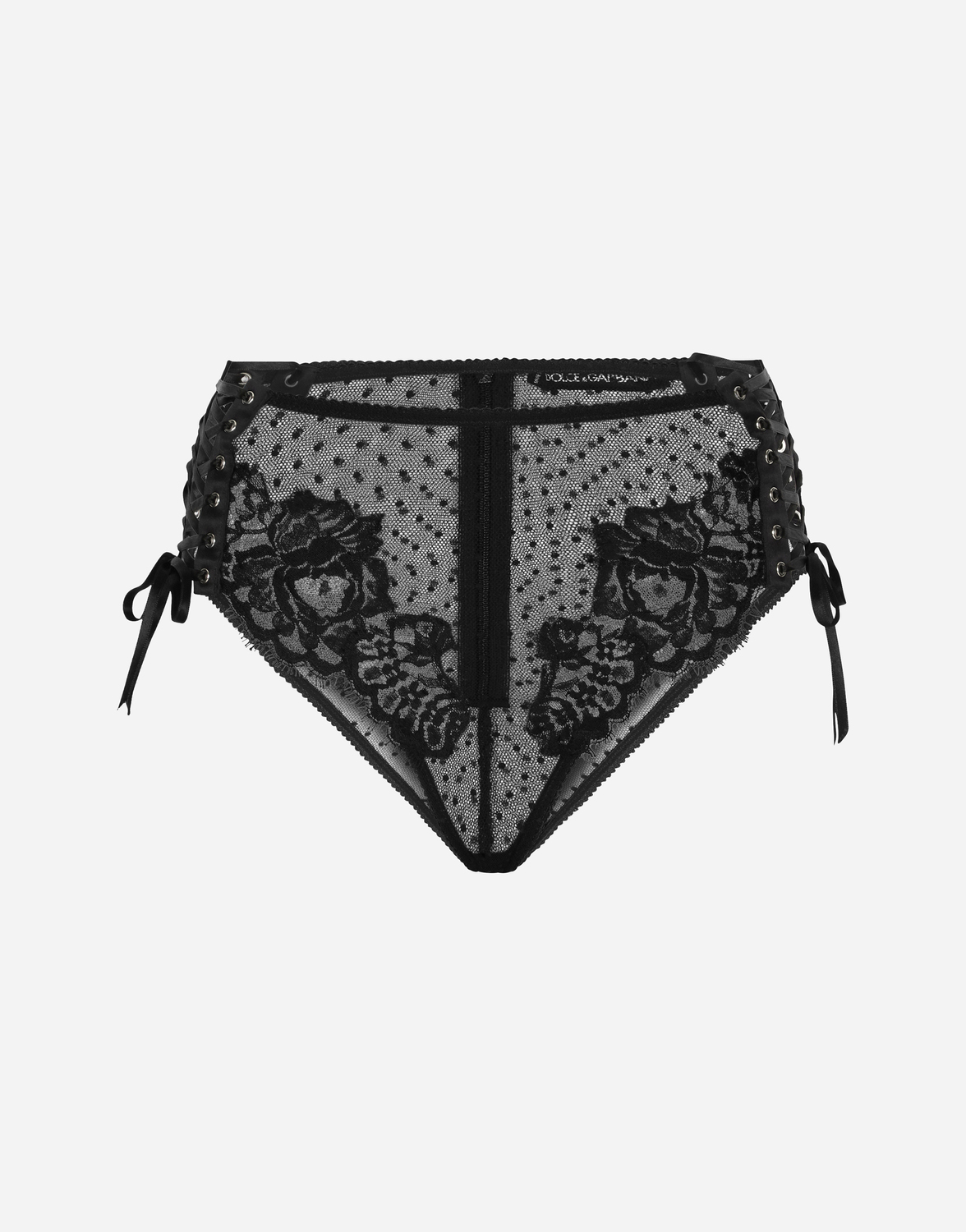 Кружевные трусы с завышенной талией Dolce & Gabbana, черный
Кружевные трусы с завышенной талией Dolce & Gabbana, черный