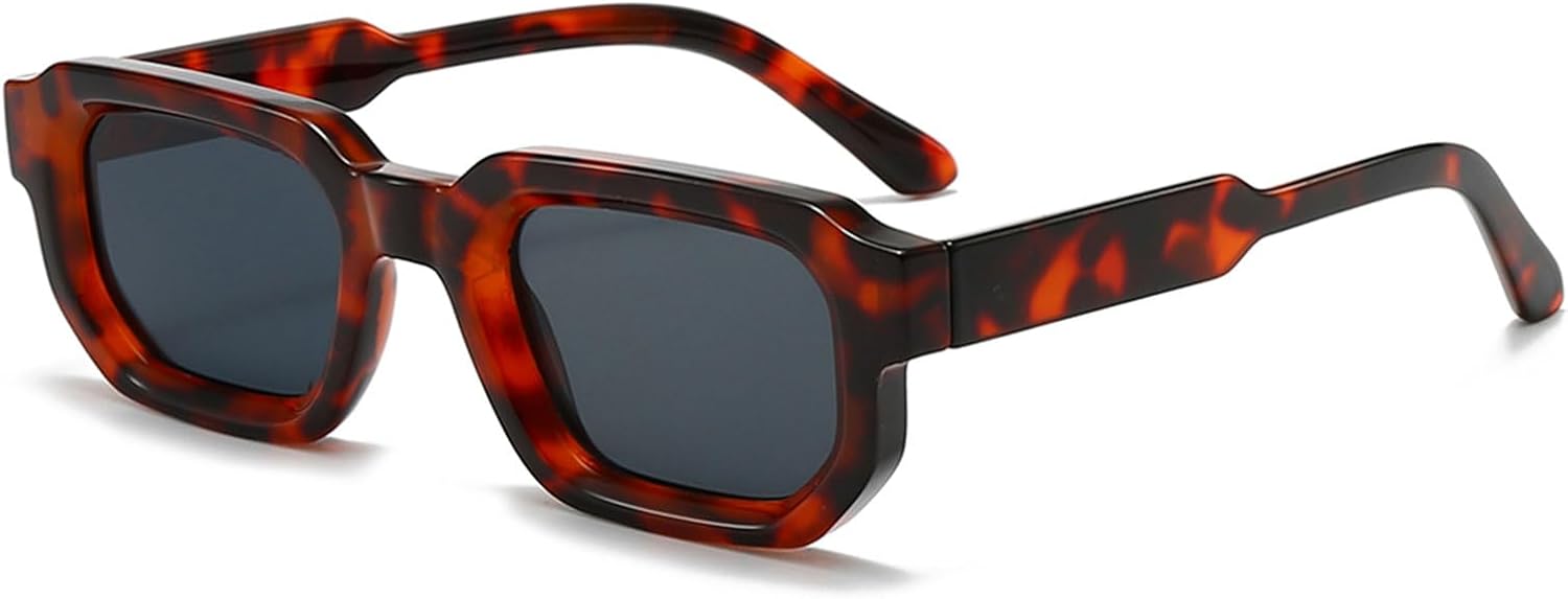 Солнцезащитные очки в стиле ретро прямоугольной формы для мужчин и женщин. Модные солнцезащитные очки в маленькой квадратной оправе с толстой рамкой в стиле 90-х. Винтажные очки SUNBSR, Tortoise/Grey
Солнцезащитные очки в стиле ретро прямоугольной формы для мужчин и женщин. Модные солнцезащитные очки в маленькой квадратной оправе с толстой рамкой в стиле 90-х. Винтажные очки SUNBSR, Tortoise/Grey