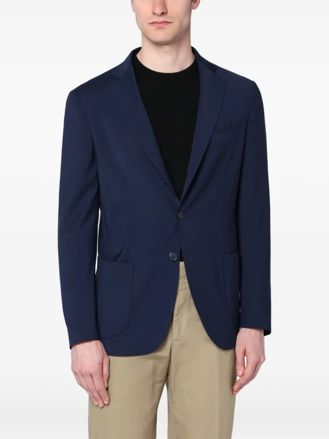 Santaniello однобортный пиджак, синий
Santaniello однобортный пиджак, синий