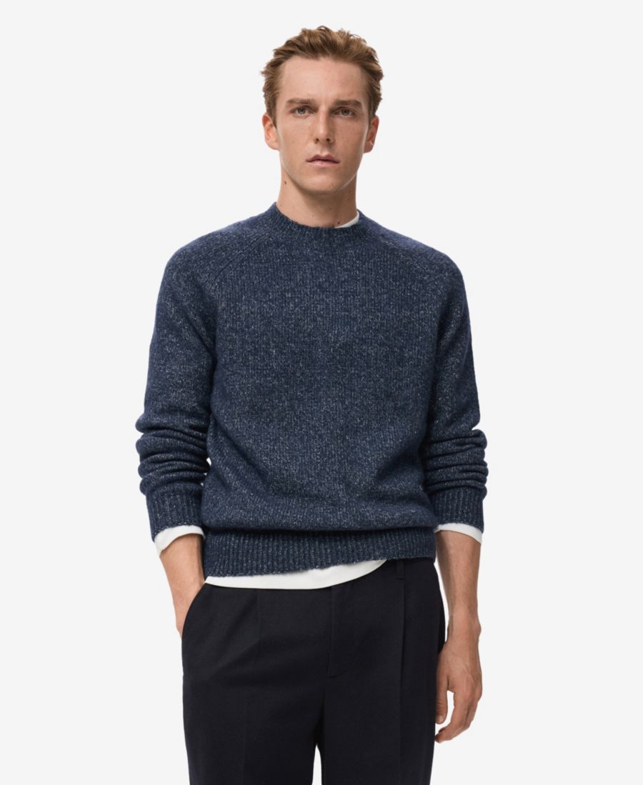 Мужской свитер тонкой вязки из шерстяной смеси MANGO, Navy
Мужской свитер тонкой вязки из шерстяной смеси MANGO, Navy