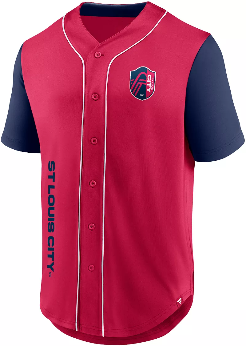 Красная бейсбольная майка MLS для взрослых Сент-Луис Сити SC Balance Fanatics
Красная бейсбольная майка MLS для взрослых Сент-Луис Сити SC Balance Fanatics