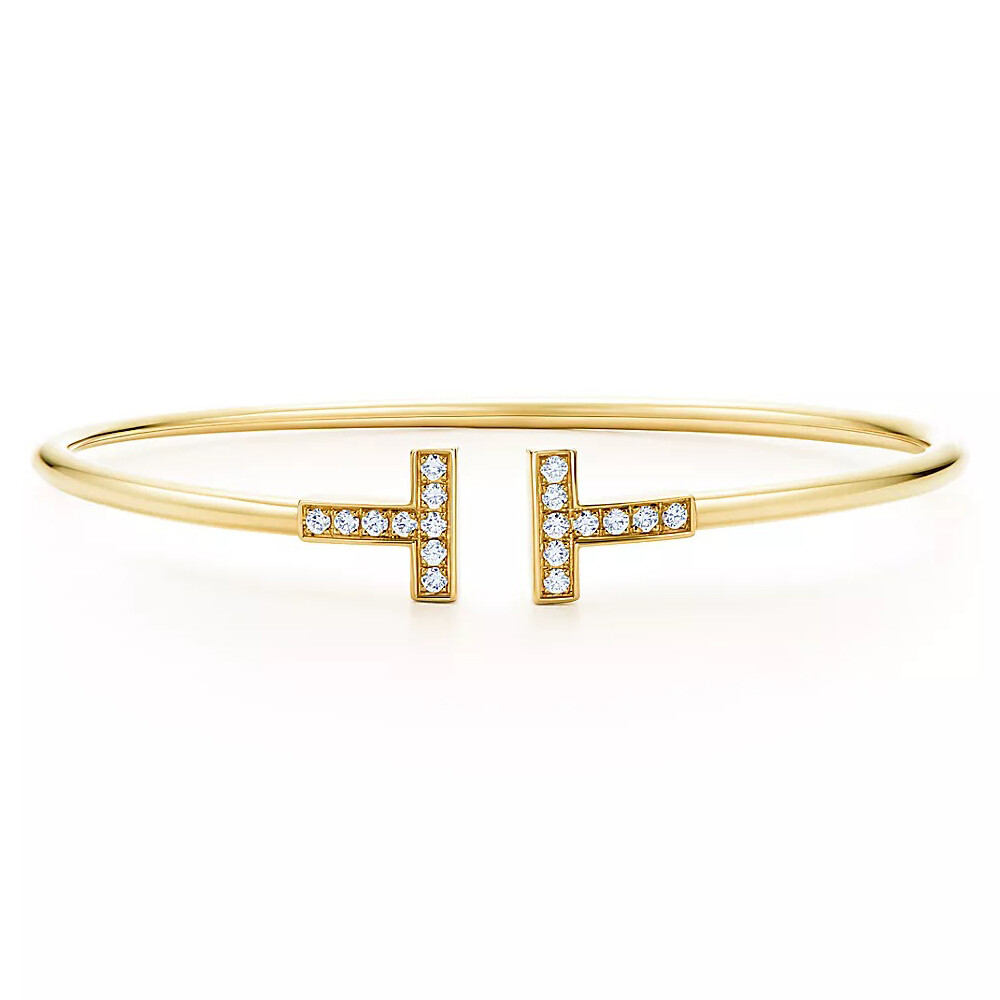 Браслет Tiffany & Co Tiffany T Diamond Wire, золото 
Браслет Tiffany & Co Tiffany T Diamond Wire, золото