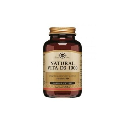 Solgar Natural Vita D3 1000 Добавка для здоровья костей и суставов, 100 мягких таблеток
Solgar Natural Vita D3 1000 Добавка для здоровья костей и суставов, 100 мягких таблеток