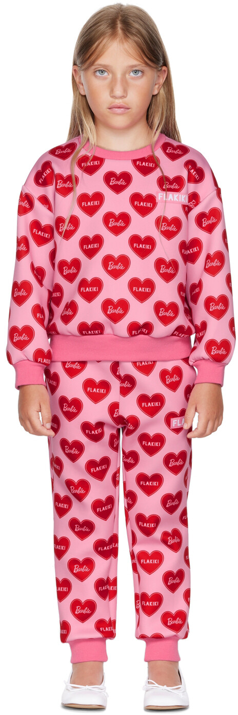 Эксклюзивный детский розовый свитшот с сердечком Барби и штаны SSENSE для детей FLAKIKI
Эксклюзивный детский розовый свитшот с сердечком Барби и штаны SSENSE для детей FLAKIKI