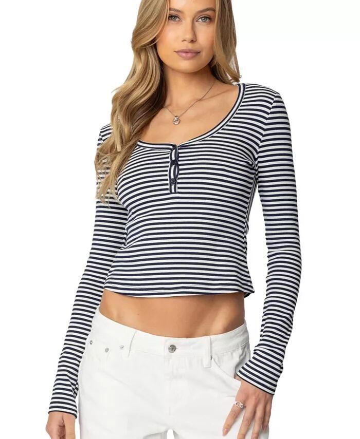 Женский полосатый топ Jocelyn Edikted, синий
Женский полосатый топ Jocelyn Edikted, синий