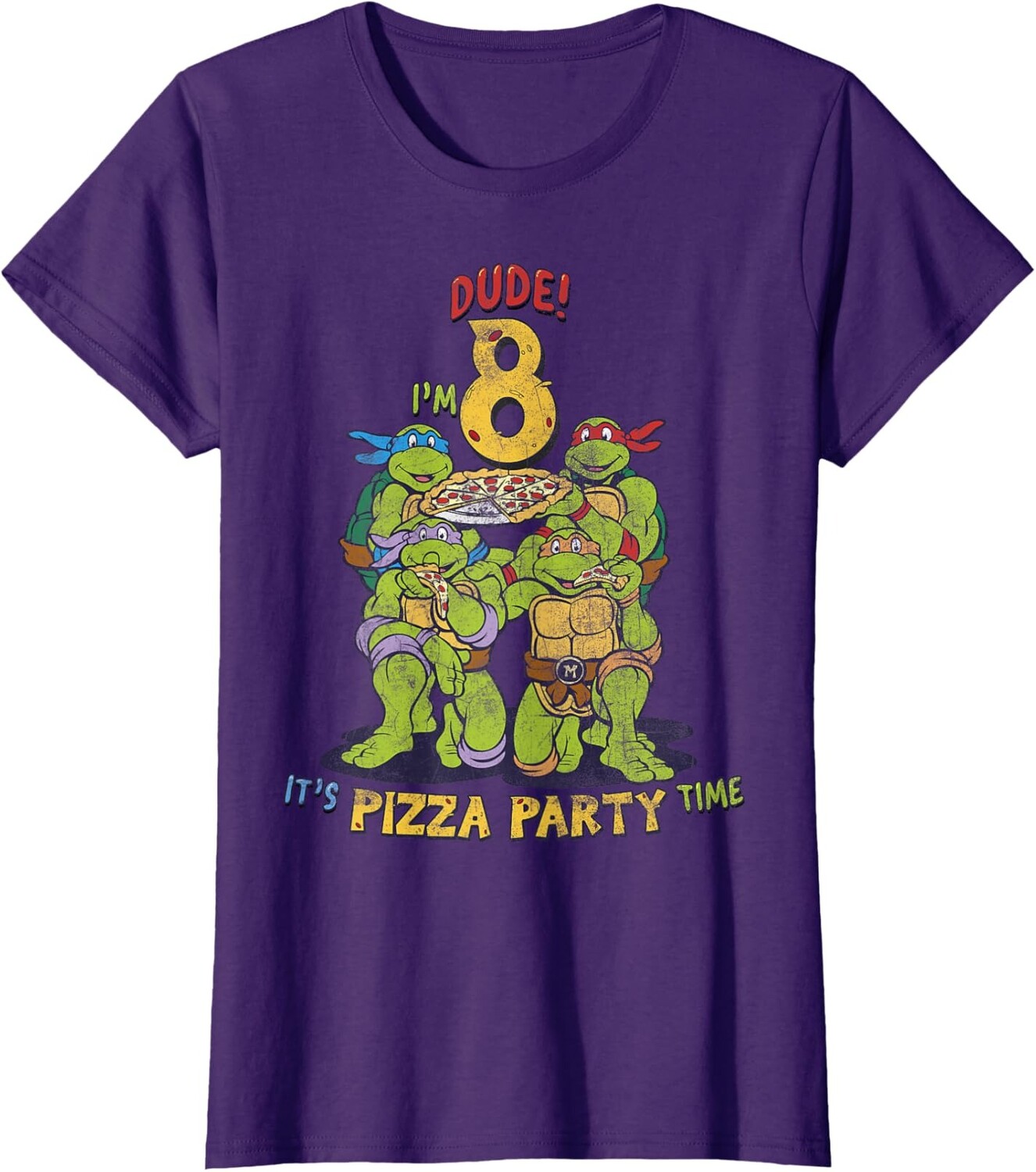 Женская футболка Teenage Mutant Ninja Turtles I'm 8 Dude Pizza Birthday Party, фиолетовый
Женская футболка Teenage Mutant Ninja Turtles I'm 8 Dude Pizza Birthday Party, фиолетовый