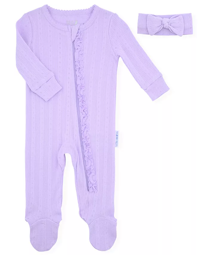 Комплект для девочек из 2 предметов: комбинезон-слип Pointelle и повязка на голову Max & Olivia, фиолетовый
Комплект для девочек из 2 предметов: комбинезон-слип Pointelle и повязка на голову Max & Olivia, фиолетовый