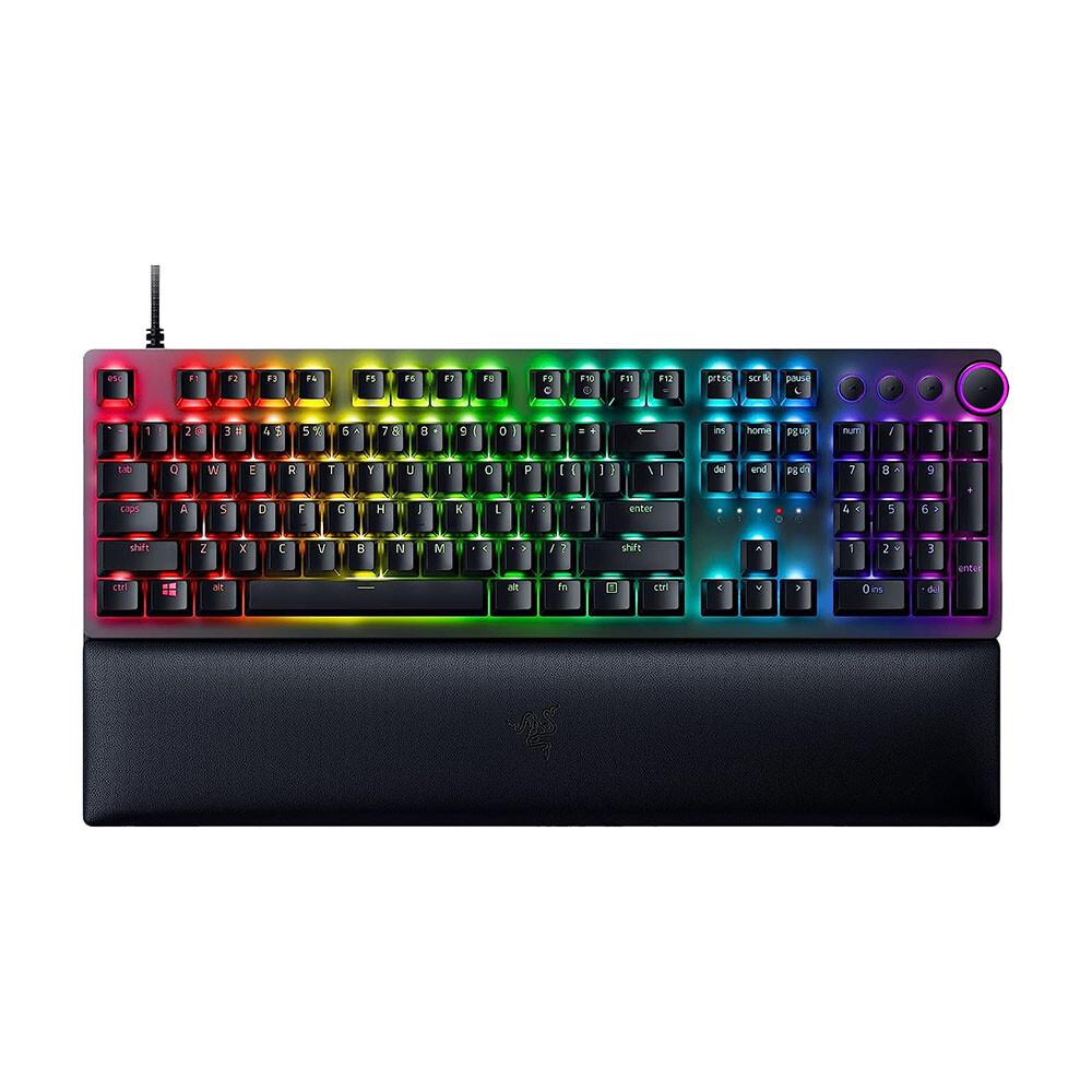 Клавиатура игровая Razer Huntsman V2 , Clicky Purple, черный, английская раскладка
Клавиатура игровая Razer Huntsman V2 , Clicky Purple, черный, английская раскладка