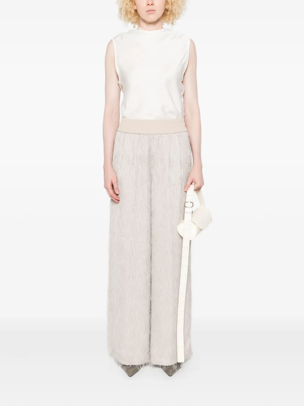 Брюки с бахромой на резинке Peserico, нейтральный
Брюки с бахромой на резинке Peserico, нейтральный