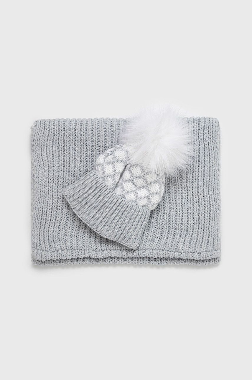 Хлопковая шапка и шейный ободок Answear Lab, серый
Хлопковая шапка и шейный ободок Answear Lab, серый