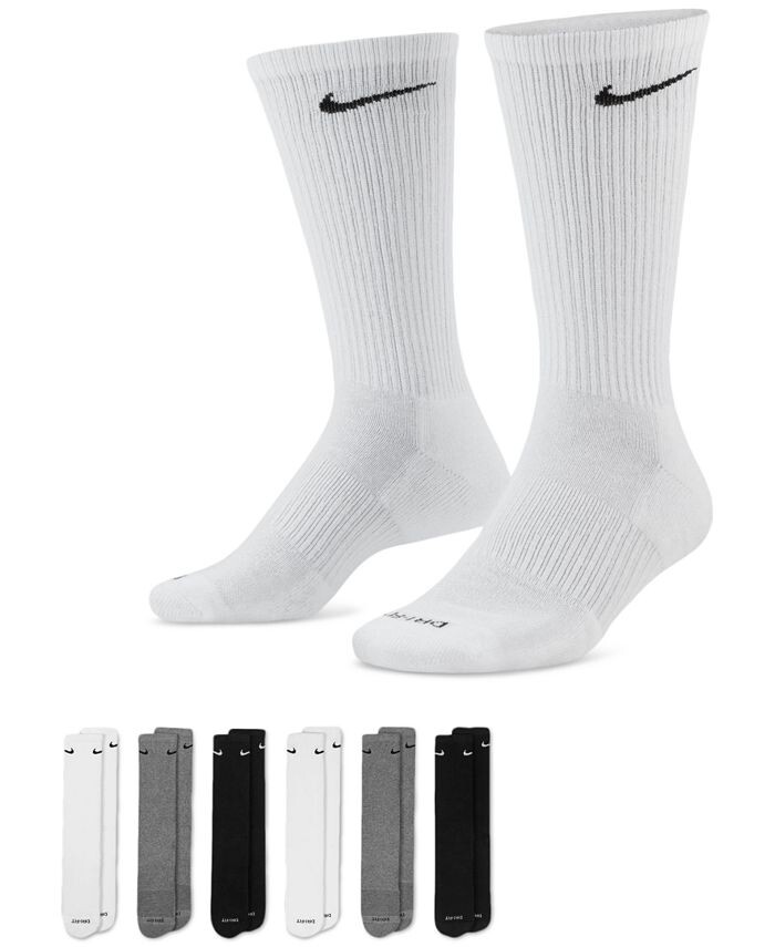 Мужские носки для тренировок с мягкой подкладкой на каждый день (6 пар) Nike, цвет Multicolor/Grey
Мужские носки для тренировок с мягкой подкладкой на каждый день (6 пар) Nike, цвет Multicolor/Grey
