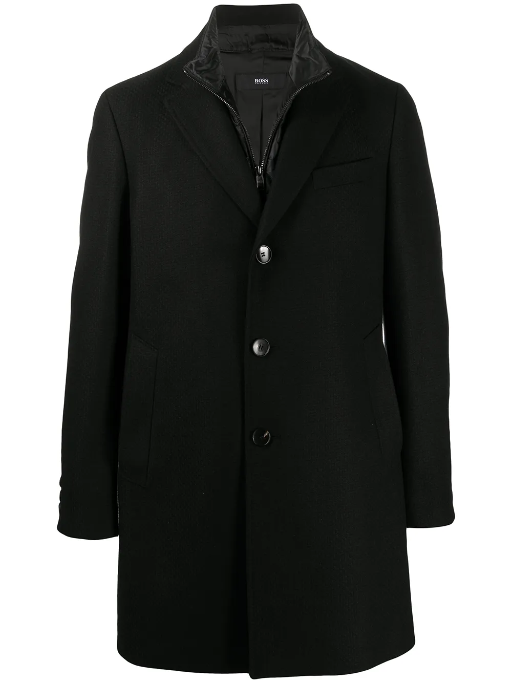 Многослойное пальто BOSS, черный
Многослойное пальто BOSS, черный