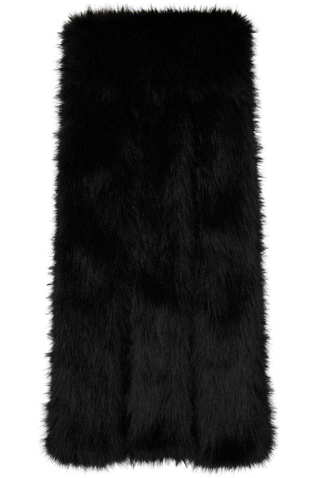 Трехслойный шарф из искусственного меха Simone Rocha, черный
Трехслойный шарф из искусственного меха Simone Rocha, черный