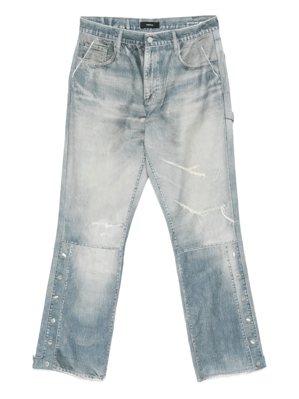 Джинсы с эффектом потертости Purple Brand, синий
Джинсы с эффектом потертости Purple Brand, синий