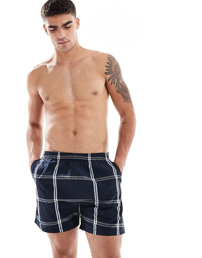 Клетчатые шорты для дома ASOS DESIGN темно-синего цвета
Клетчатые шорты для дома ASOS DESIGN темно-синего цвета