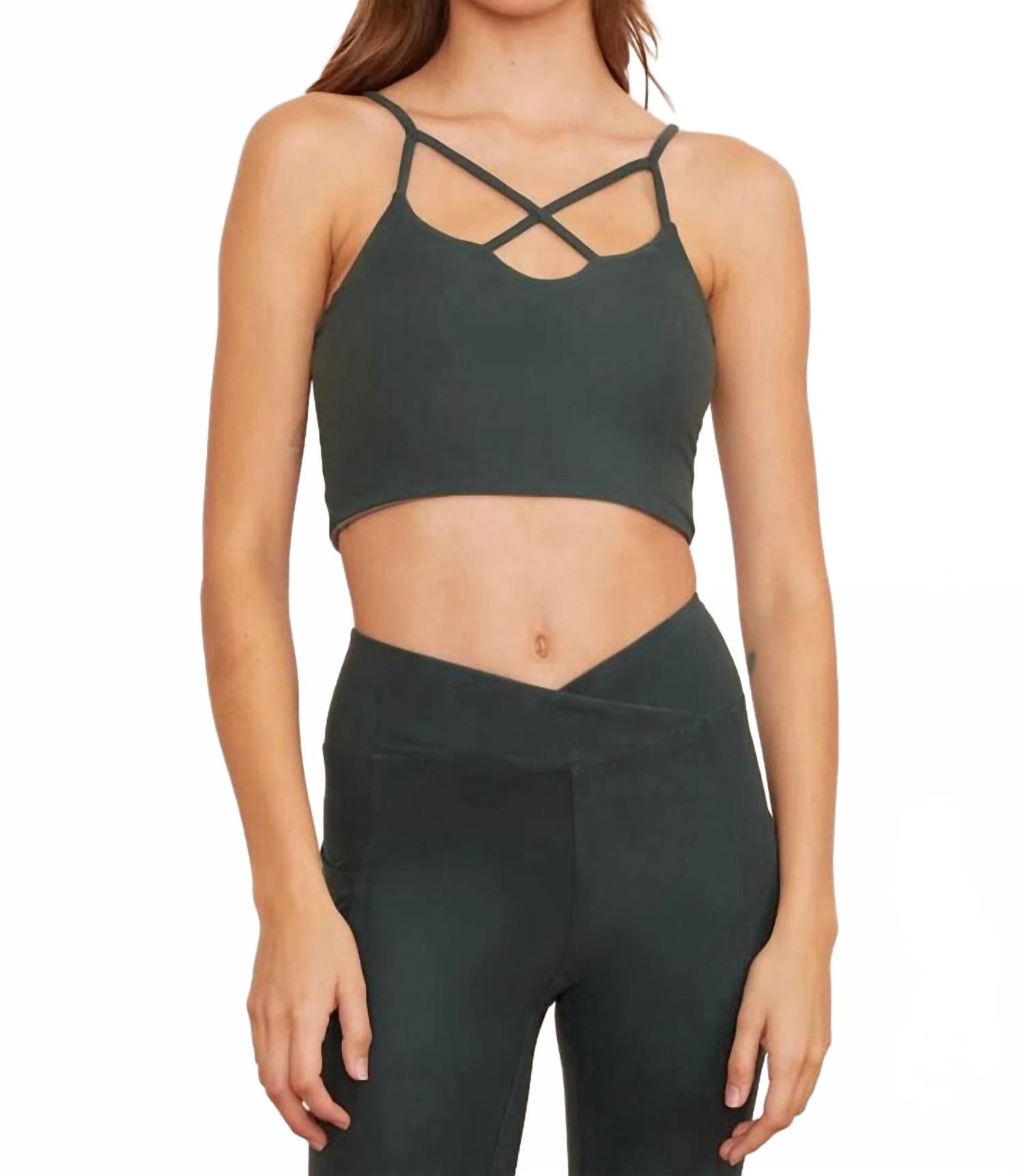 Крестообразный топ в цвете тимьяна WOLVEN, Thyme
Крестообразный топ в цвете тимьяна WOLVEN, Thyme