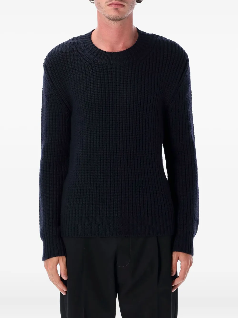 Свитер в рубчик с круглым вырезом TOM FORD, синий
Свитер в рубчик с круглым вырезом TOM FORD, синий