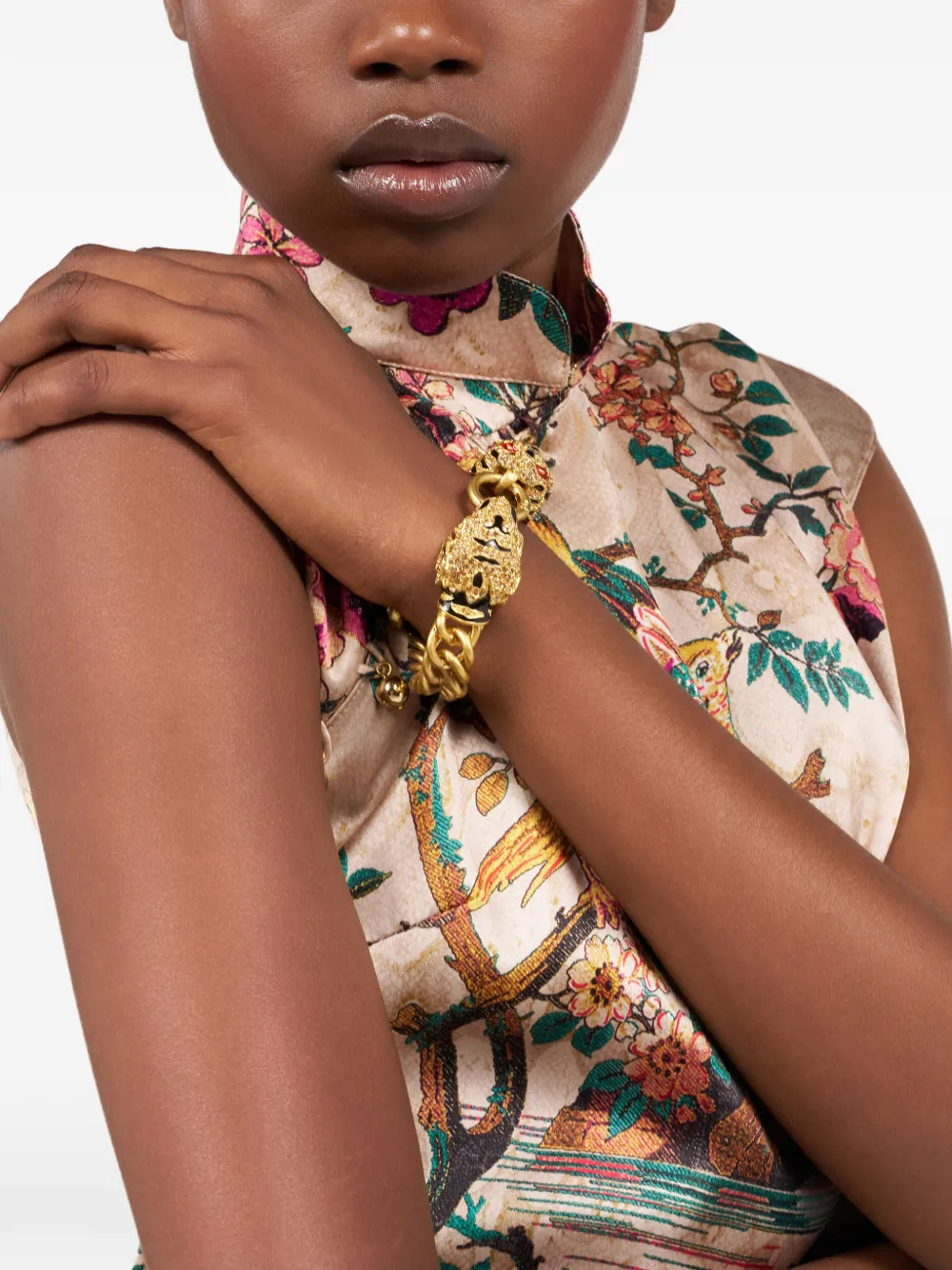 Браслет-цепочка с тигриной головой Roar Roberto Cavalli, золотой
Браслет-цепочка с тигриной головой Roar Roberto Cavalli, золотой