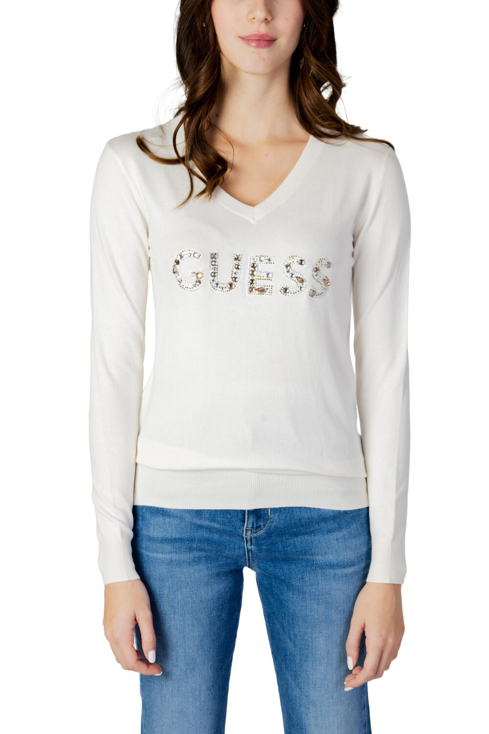 Джемпер Guess с логотипом, белый
Джемпер Guess с логотипом, белый