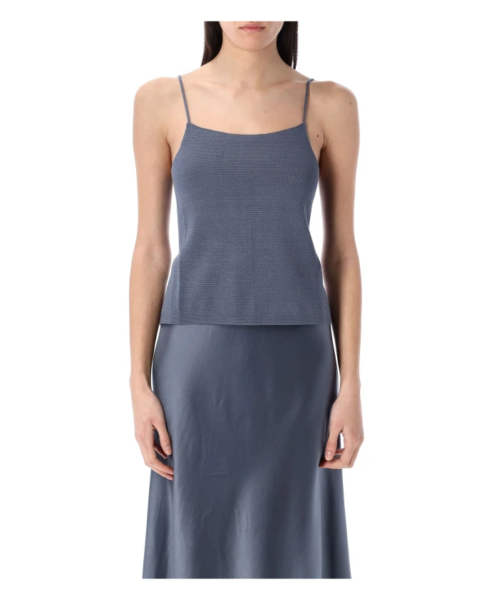 Топ с аппликацией в виде голубых цветов, коллекция весна-лето 2025 By Malene Birger, серый
Топ с аппликацией в виде голубых цветов, коллекция весна-лето 2025 By Malene Birger, серый