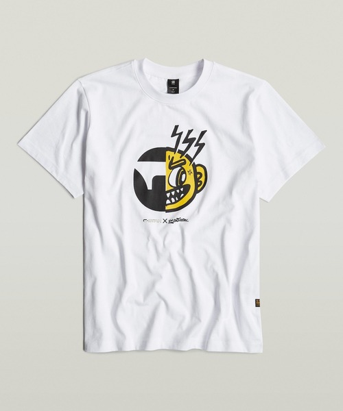 Футболка свободного кроя с мультяшным рисунком и графическим логотипом G-STAR, белая
Футболка свободного кроя с мультяшным рисунком и графическим логотипом G-STAR, белая