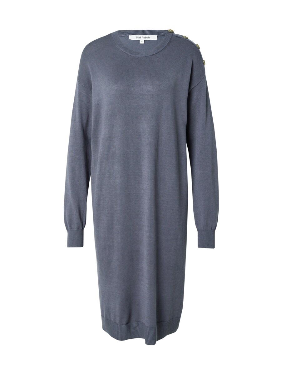 Вязаное платье Soft Rebels Knitted dress Pira, дымно-синий 
Вязаное платье Soft Rebels Knitted dress Pira, дымно-синий