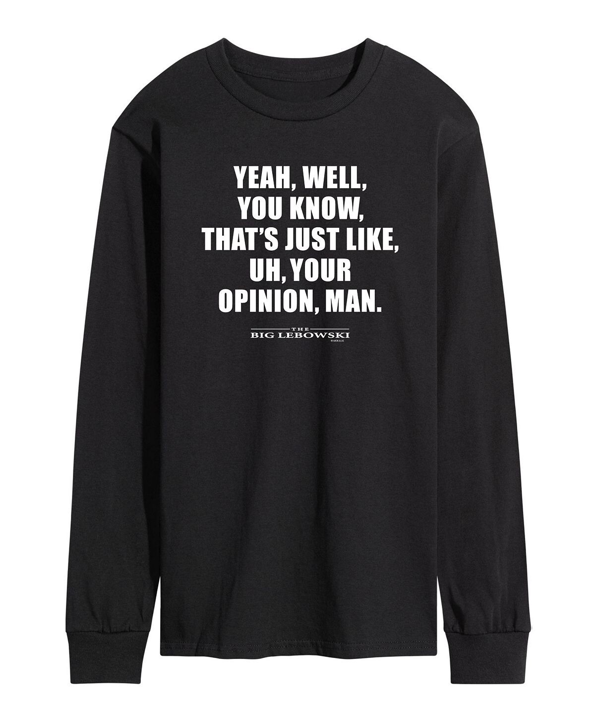 Мужская футболка с длинным рукавом the big lebowski your opinion AIRWAVES, черный
Мужская футболка с длинным рукавом the big lebowski your opinion AIRWAVES, черный