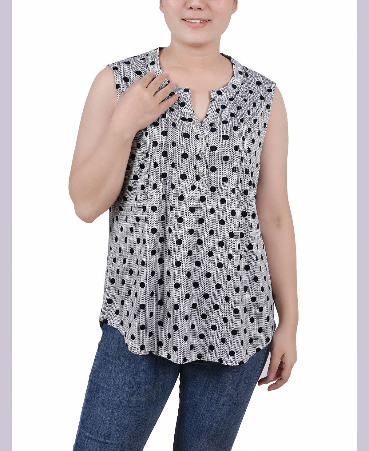 Трикотажный топ petite без рукавов с y-образным вырезом NY Collection, мульти
Трикотажный топ petite без рукавов с y-образным вырезом NY Collection, мульти