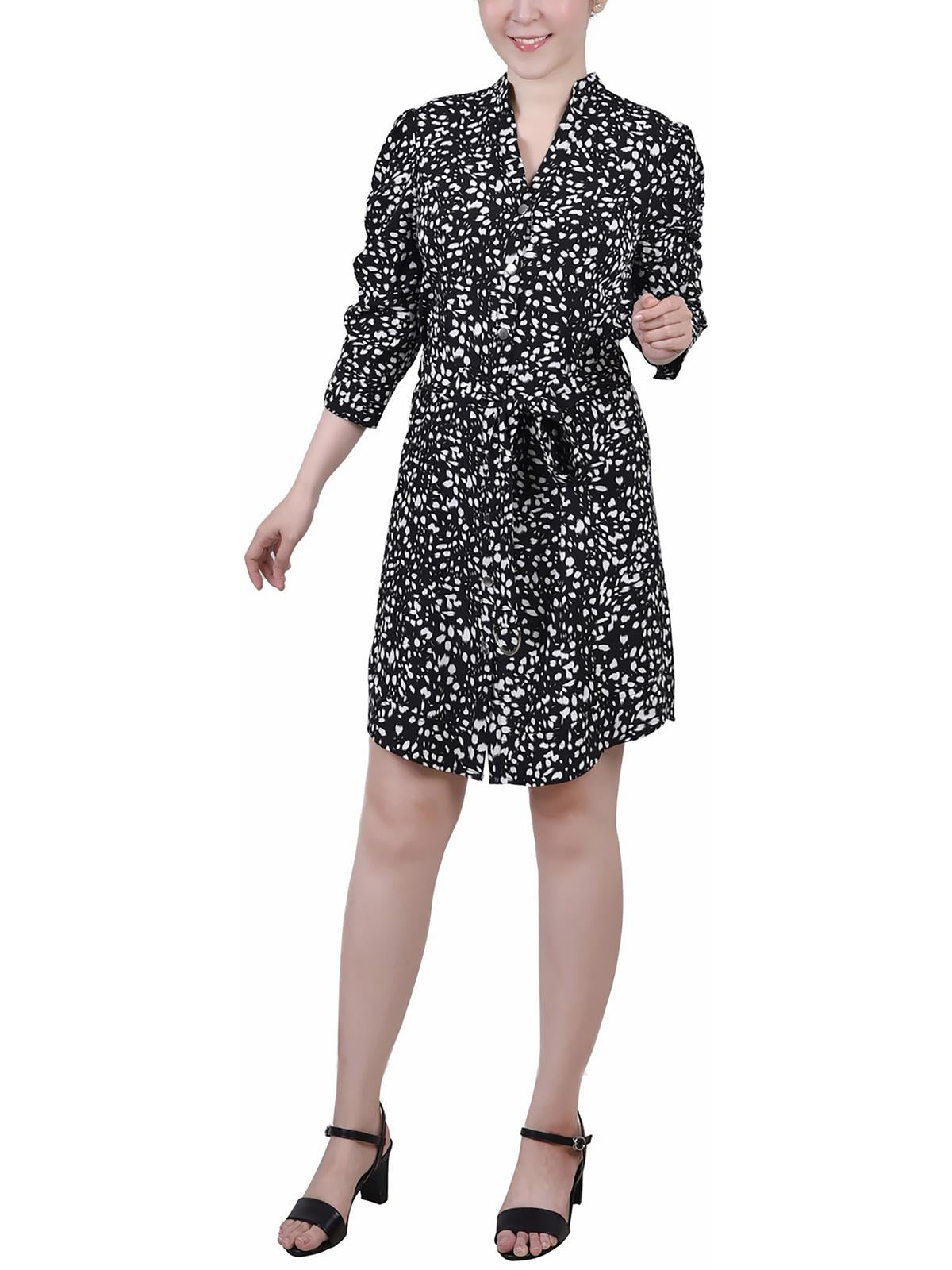 Женское офисное платье-рубашка Petites Professional NY Collection, цвет ivory flower
Женское офисное платье-рубашка Petites Professional NY Collection, цвет ivory flower