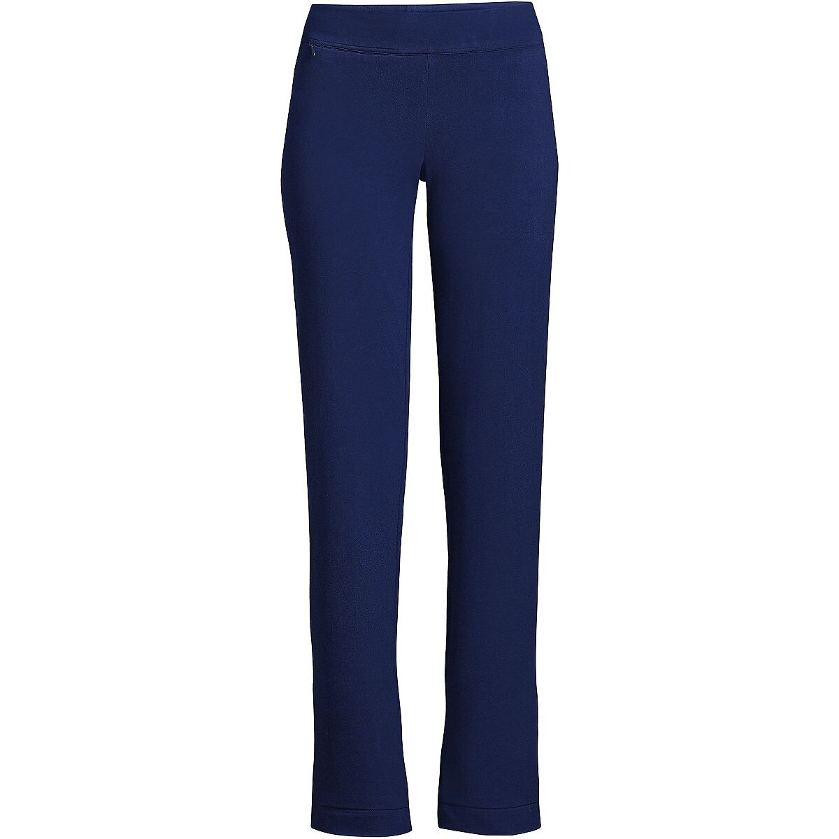 Женские брюки со средней посадкой и эластичной резинкой на талии, прямые брюки с изображением морской звезды Lands' End