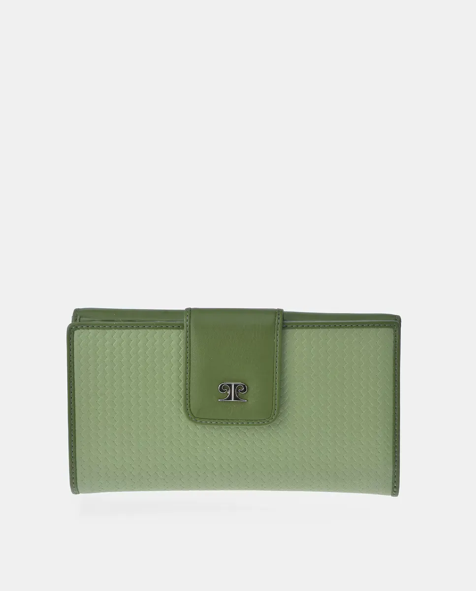 Большой женский кошелек Pierre Cardin из кожи с тиснением в елочку, зеленый
Большой женский кошелек Pierre Cardin из кожи с тиснением в елочку, зеленый