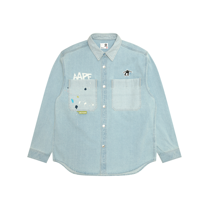 Рубашка с длинными рукавами с логотипом A Bathing APE Aape, синий
Рубашка с длинными рукавами с логотипом A Bathing APE Aape, синий