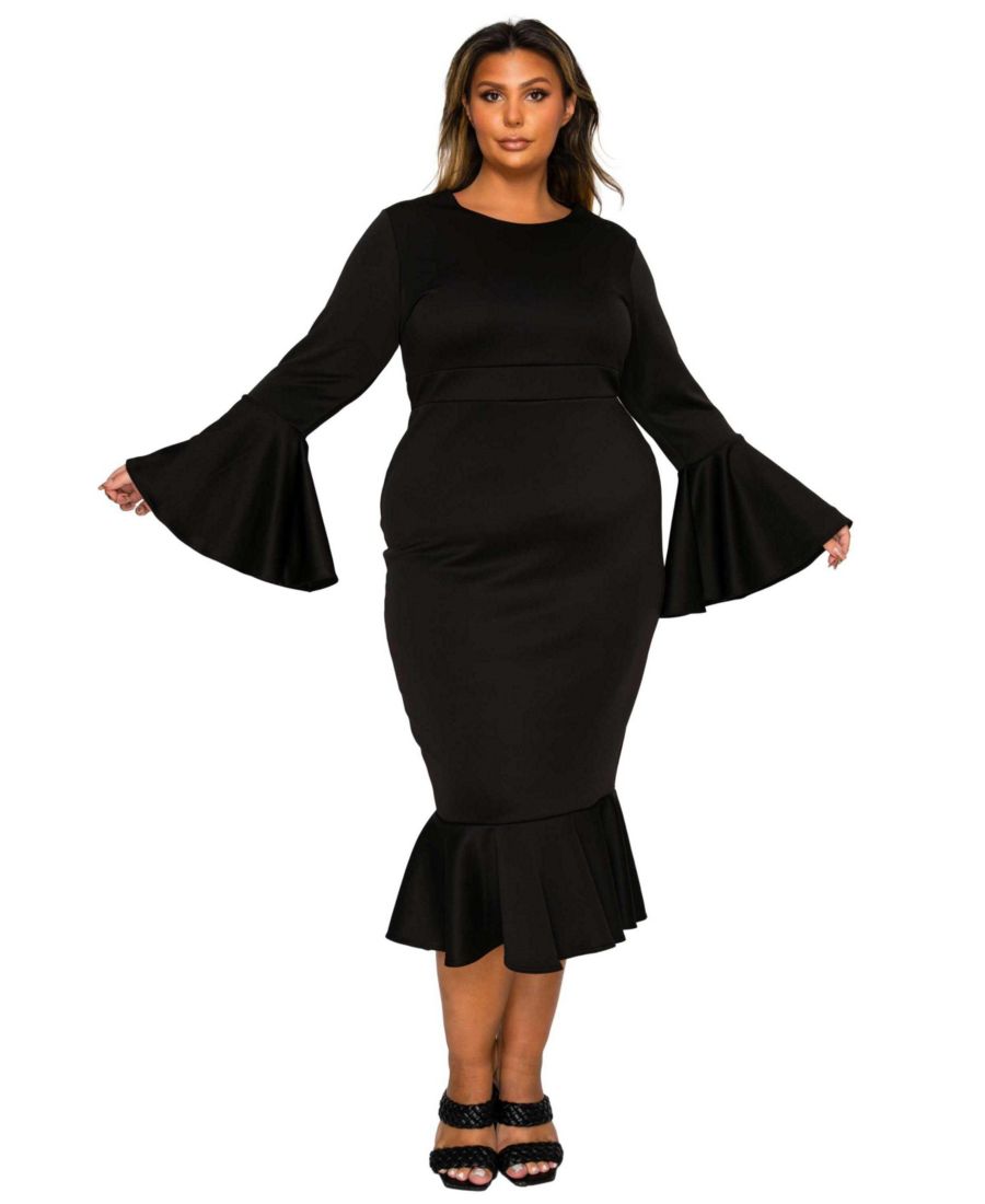 Женское платье Sabrina большого размера с подолом "русалка" L I V D, Black
Женское платье Sabrina большого размера с подолом "русалка" L I V D, Black