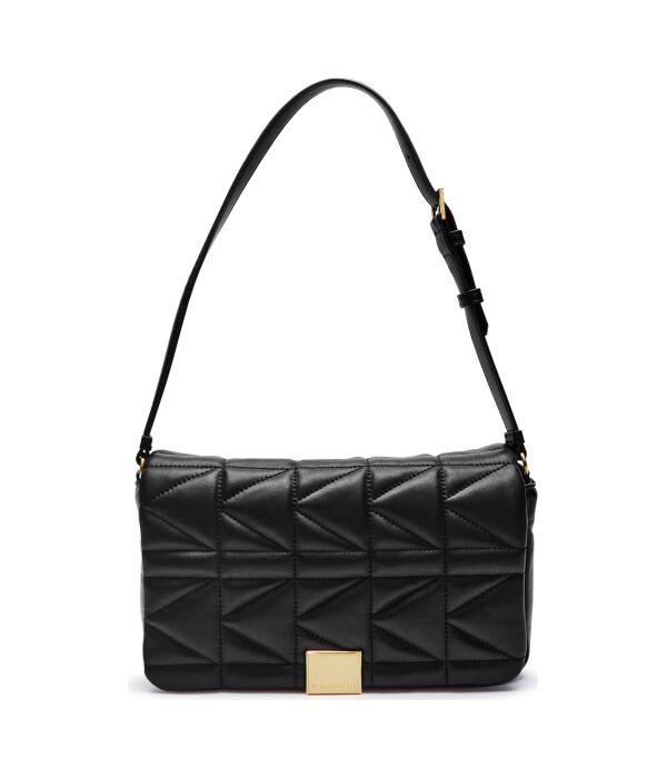 Кожаная сумка через плечо со стеганой подкладкой Karl Lagerfeld, черный
Кожаная сумка через плечо со стеганой подкладкой Karl Lagerfeld, черный