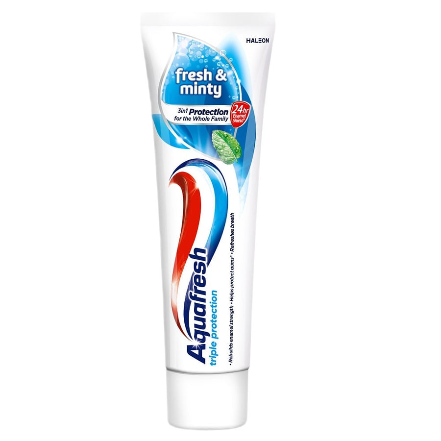 Зубная паста Aquafresh, Triple Protection Fresh & Minty, 75 мл
Зубная паста Aquafresh, Triple Protection Fresh & Minty, 75 мл