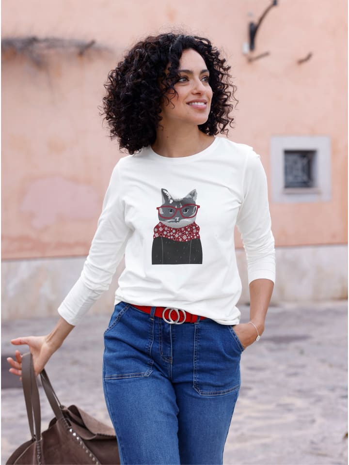 Рубашка с длинными рукавами цвета экрю WITT WEIDEN
Рубашка с длинными рукавами цвета экрю WITT WEIDEN