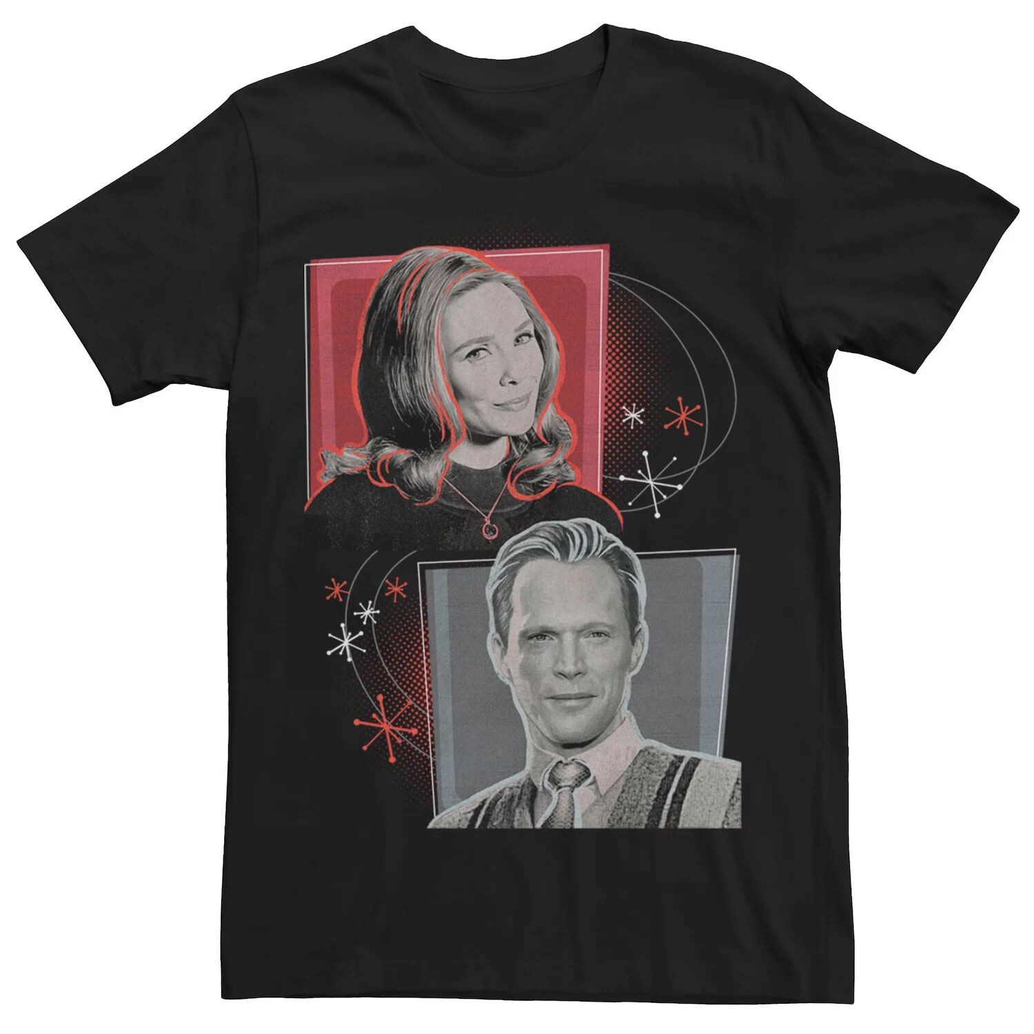 Мужская футболка Marvel WandaVision Wanda & Vision Retro Box Ups 
Мужская футболка Marvel WandaVision Wanda & Vision Retro Box Ups