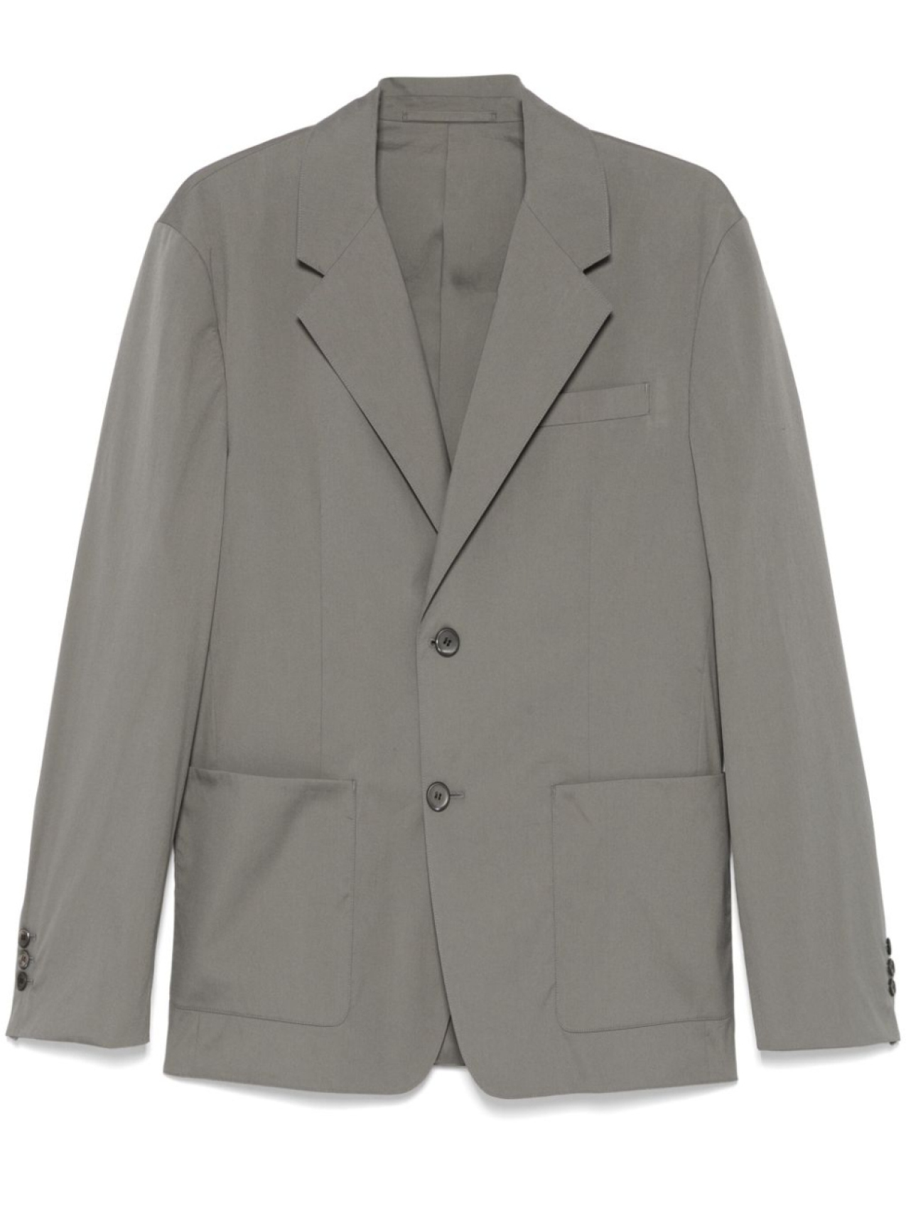 Prada однобортный пиджак, серый
Prada однобортный пиджак, серый