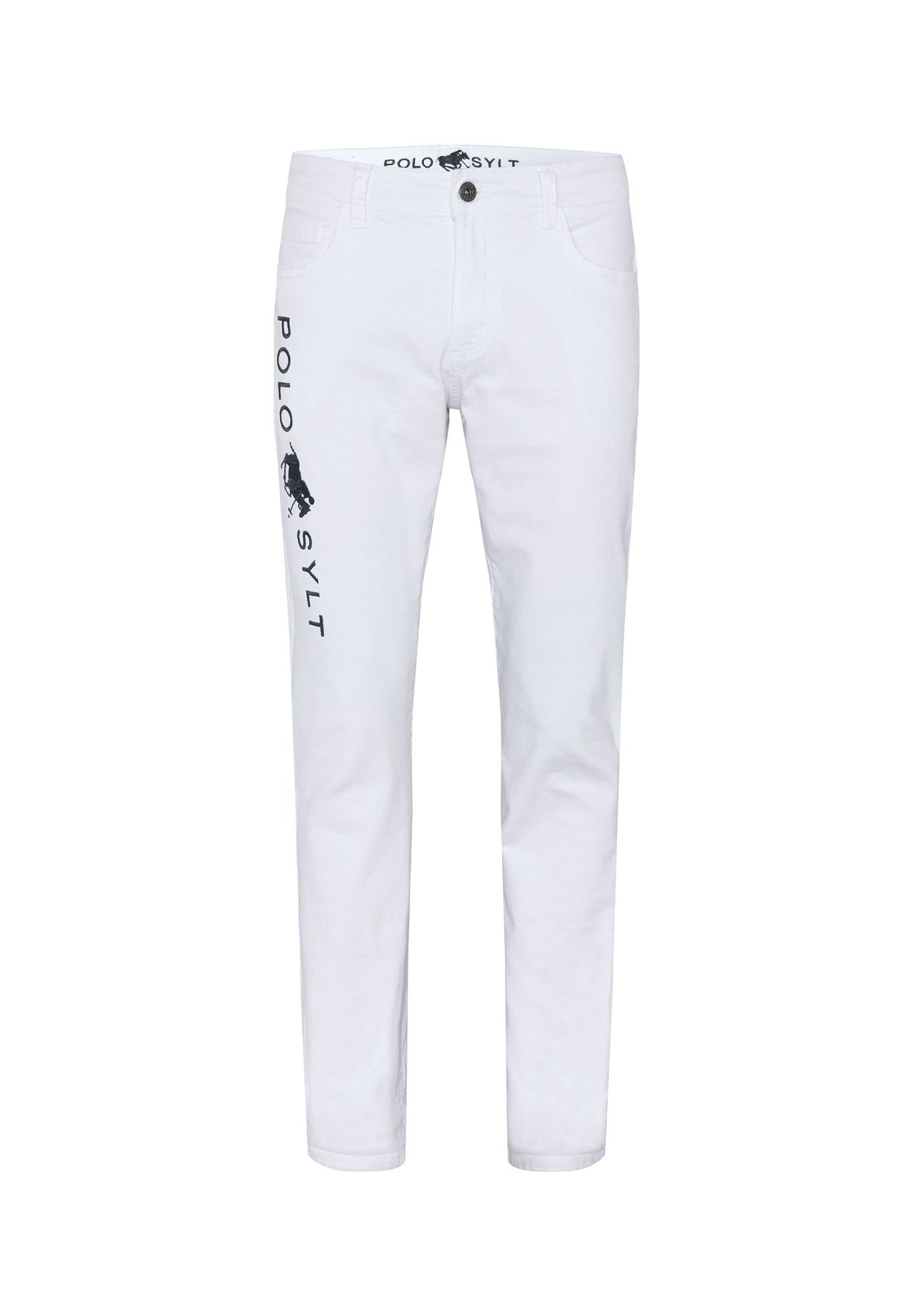 Джинсы в стиле 5 карманов POLO SYLT, белый
Джинсы в стиле 5 карманов POLO SYLT, белый