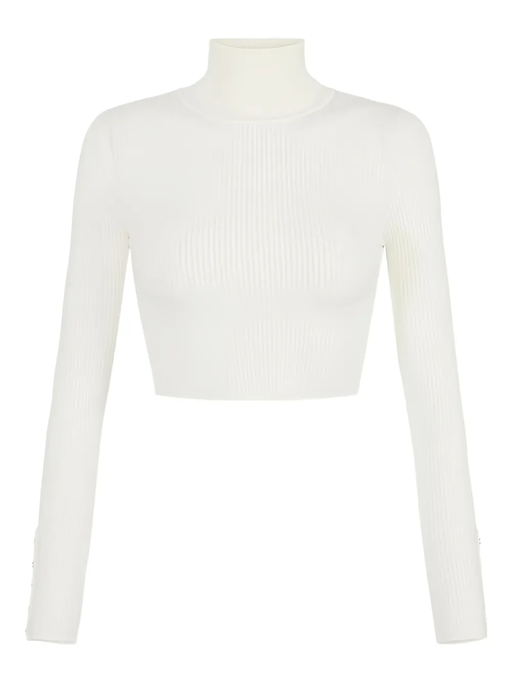 Ребристый свитер на пуговицах Elisabetta Franchi, белый
Ребристый свитер на пуговицах Elisabetta Franchi, белый