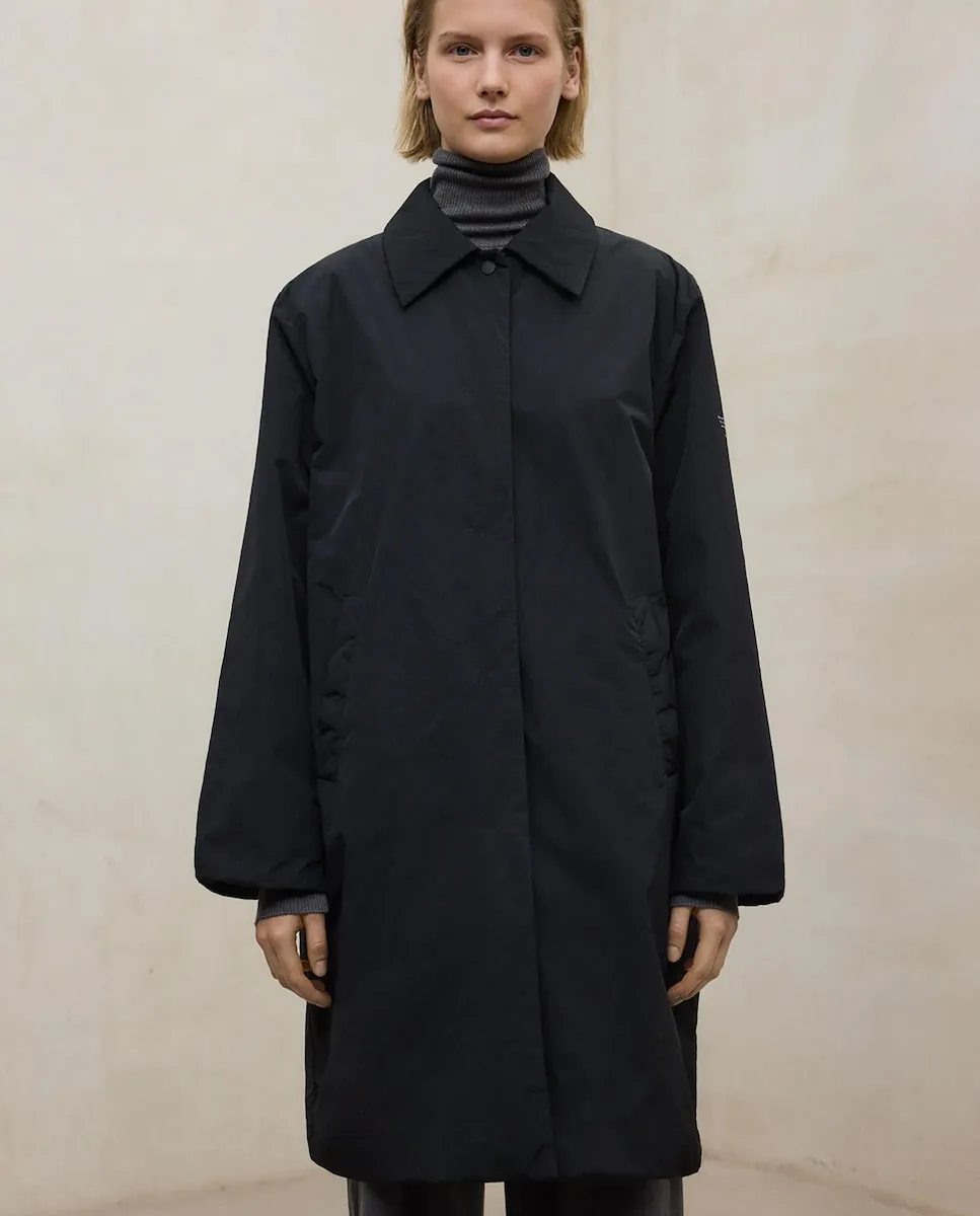 Женское пальто с застежкой на пуговицы и боковыми карманами Ecoalf, черный
Женское пальто с застежкой на пуговицы и боковыми карманами Ecoalf, черный