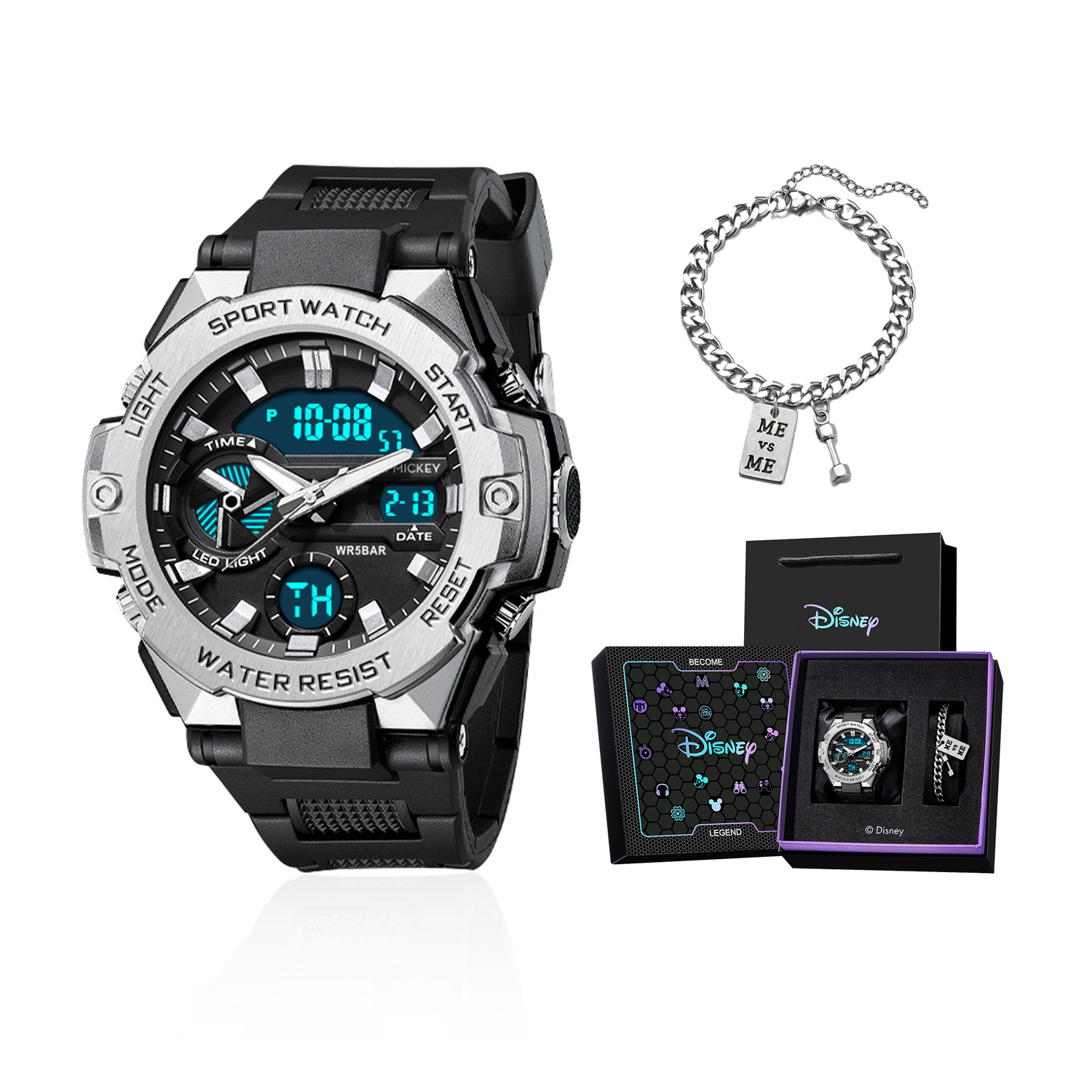 Disney Классические мужские часы с электронно-кварцевым механизмом, ремешок из TPU, черный циферблат
Disney Классические мужские часы с электронно-кварцевым механизмом, ремешок из TPU, черный циферблат