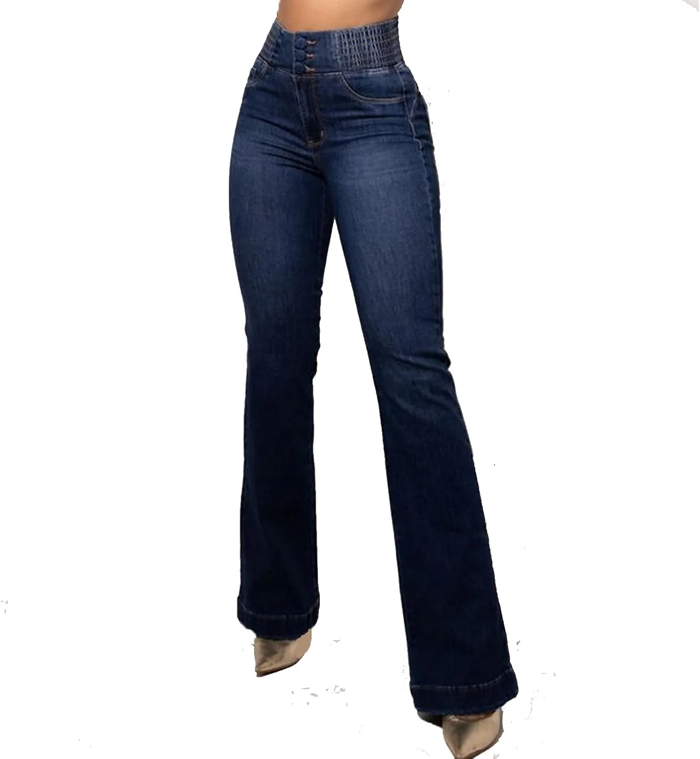 Джинсы ECHOINE с высокой талией и расклешенным низом
Джинсы ECHOINE с высокой талией и расклешенным низом