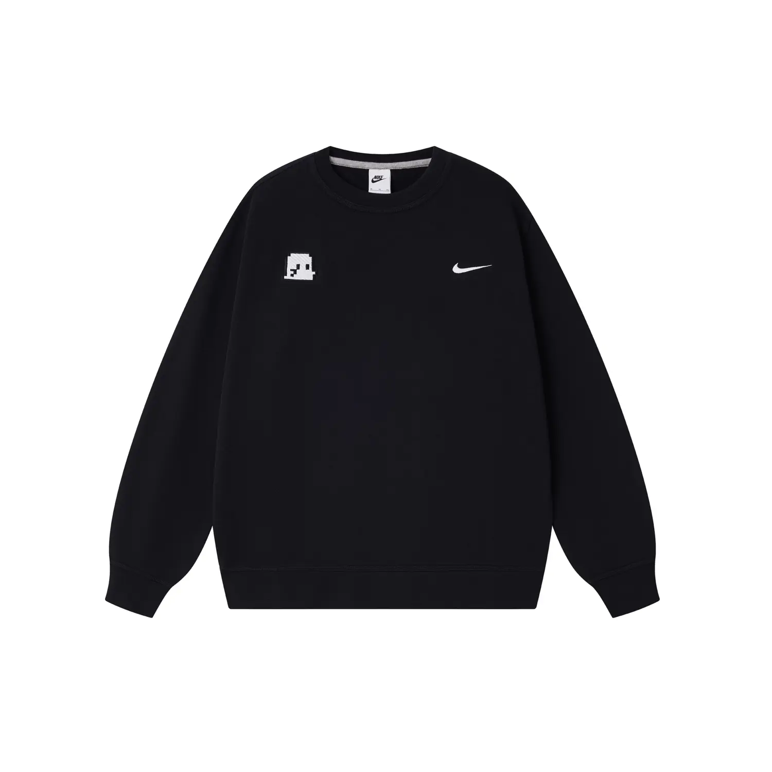 Nike Свитшоты Unisex Black с круглым вырезом, умеренная посадка
Nike Свитшоты Unisex Black с круглым вырезом, умеренная посадка